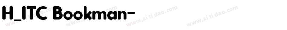 H_ITC Bookman字体转换